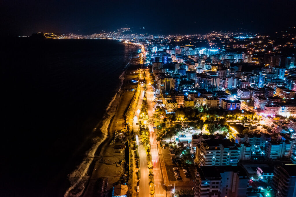 Nightlife at Lara Beach Boulevard