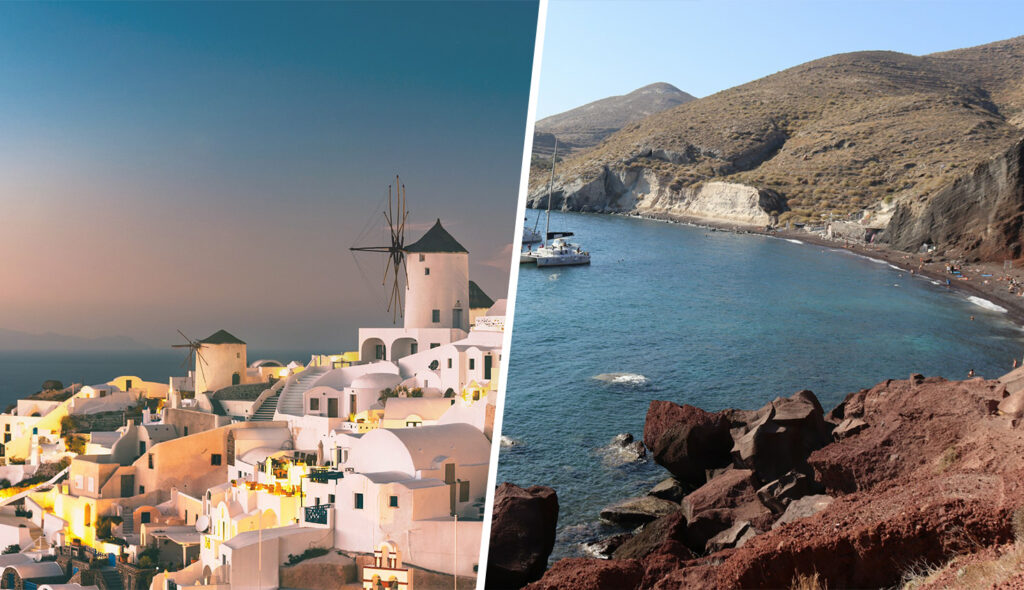 Beaches and Villages of Santorini